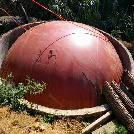 农村户用沼气池结构图